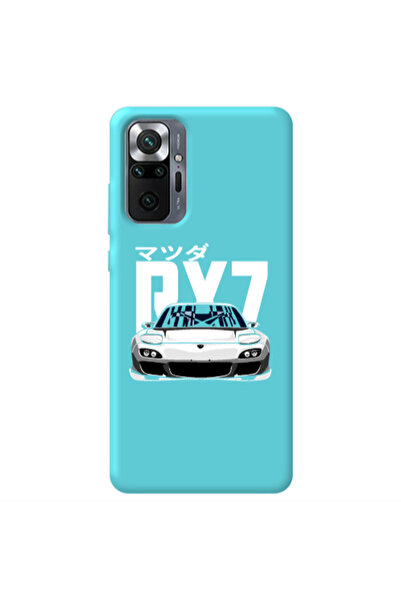 Other Xiaomi Redmi Note 10 Pro 4G Car Rx7 Turquoise Colored Silicone TPU Θήκη
