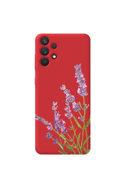 Other Samsung A32 4G Flowers 8 Red Colored Silicone TPU Θήκη