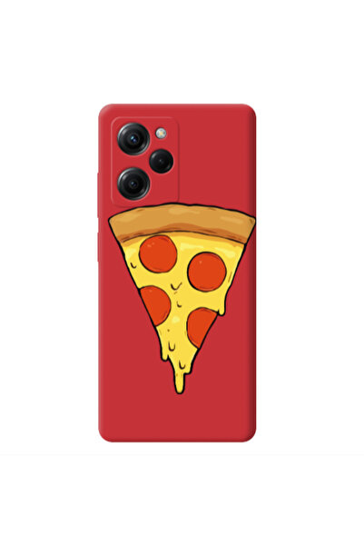 Other Xiaomi Poco X5 Pro Pizza Slice Red Colored Silicone TPU Θήκη