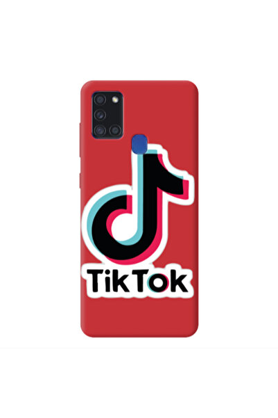 Other Samsung A21S Tik Tok Red Colored Silicone TPU Θήκη