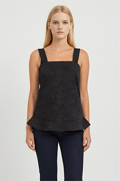 Perspective Black Floral Blouse