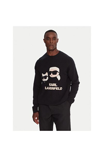 Karl Lagerfeld Pulover bărbătesc 655030 554306 Negru