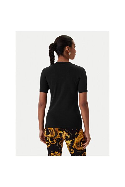 VERSACE JEANS COUTURE Γυναικείο T-Shirt 80HAHT02 CJ03T Μαύρο