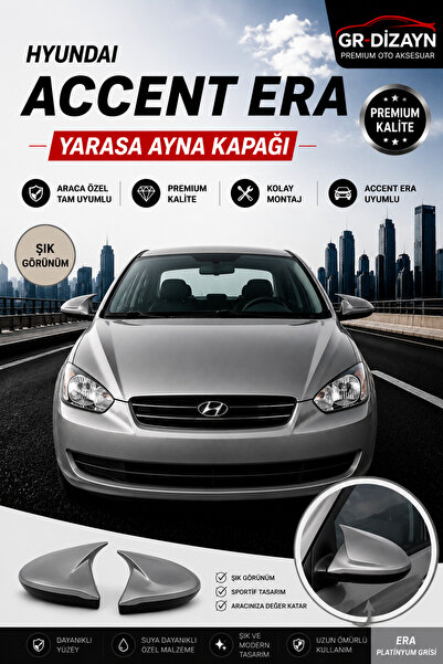 GR-Dizayn HYUNDAİ ACCENT ERA ARACA ÖZEL BOYALI YARASA AYNA KAPAĞI A+ PLATİNYU...