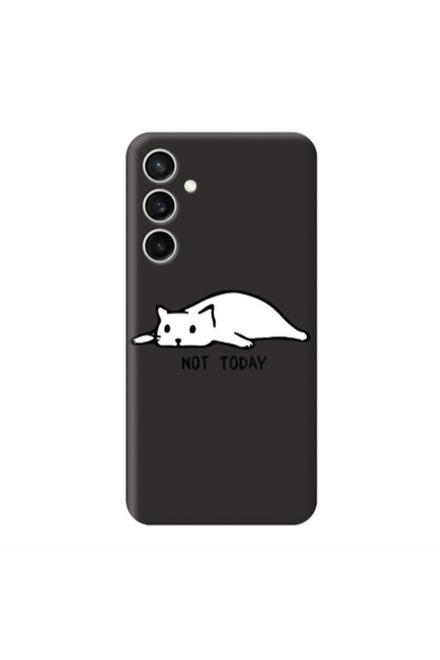 Other Samsung S24 Plus Not Today Black Colored Silicone TPU Θήκη