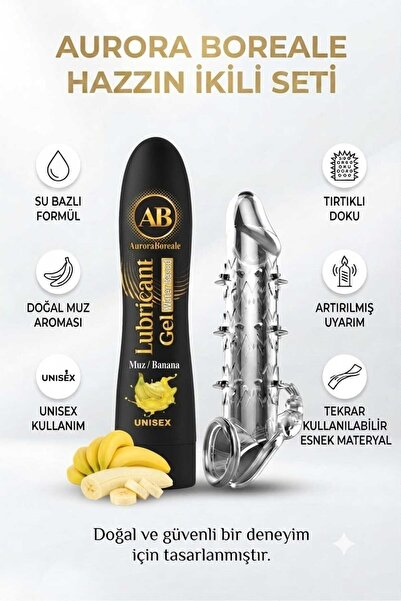 AuroraBoreale 125 ML Muzlu Kayganlaştırıcı Tırtıklı Tekrar Kullanılabilir Pre...