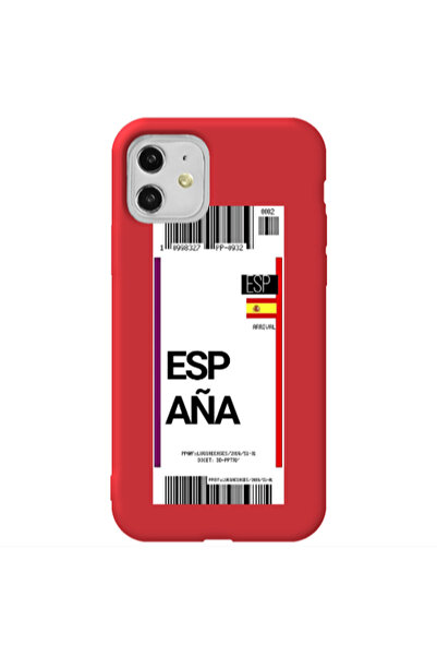 Other Apple iPhone 11 Espana Arrival Red Colored Silicone TPU Θήκη