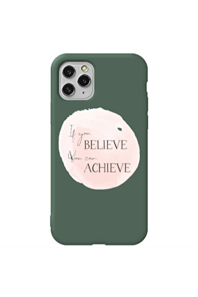Other Apple iPhone 11 Pro If You Believe Dark Green Colored Silicone TPU Θήκη