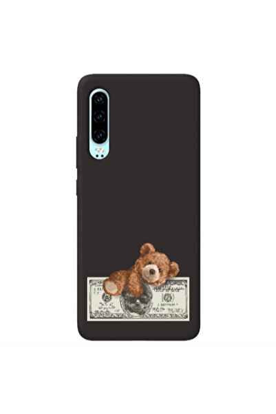 Other Huawei P30 Money Style Black Colored Silicone TPU Θήκη