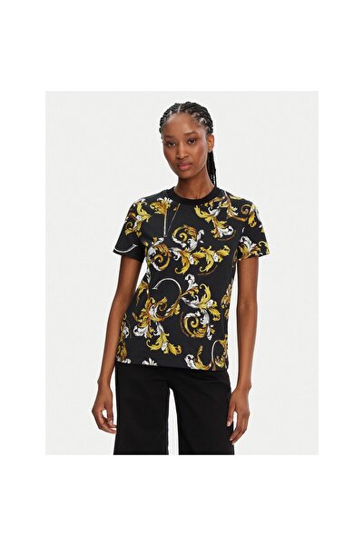VERSACE JEANS COUTURE Γυναικείο T-Shirt 78HAH613 JS458 Μαύρο