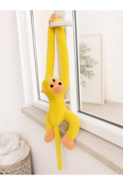 MASSALTOYS Cute Plush Monkey, 90 cm Yellow, with Hands That Can Be Clasped To...
