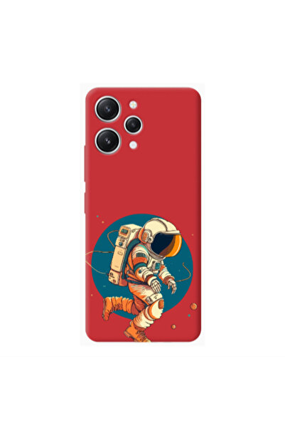 Other Xiaomi Redmi 12 Run Space Red Colored Silicone TPU Θήκη