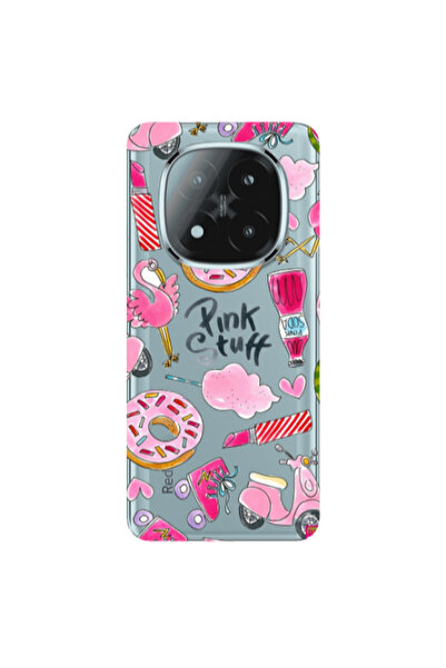 Other Xiaomi Redmi Note 14 Pro + 5g pink stuff Transparent Silicone TPU Θήκη