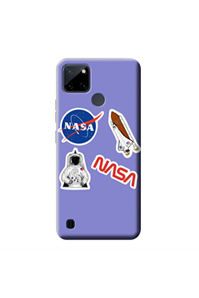 Other Realme C25Y Nasa Purple Colored Silicone TPU Θήκη