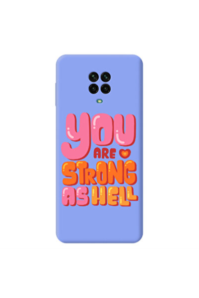 Other Xiaomi Redmi Note 9 Pro You are Love Strong Light Purple Colored Silico...