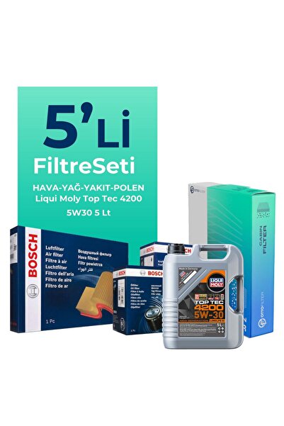 Bosch Volkswagen Golf 1.6 Dizel Filtre Bakım Seti Liqui Moly Motor Yağlı (201...
