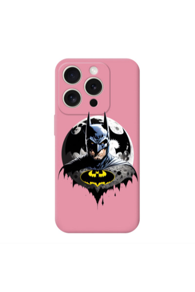 Other Apple Iphone 16 Pro Batman 3 Pink Colored Silicone TPU Θήκη