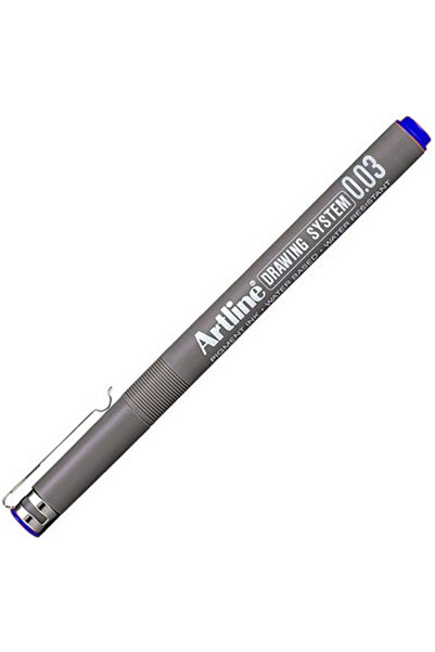 artline Drawing System 0.03 Çizim Kalemi Uç:0,03mm Mavi