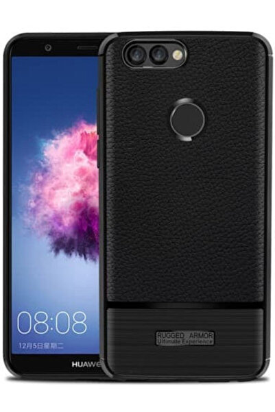 OEM Θήκη Πλάτης Σιλικόνης Μαύρη με Υφή Λίτσι (Huawei P Smart) Κωδικός: 01HUA0641