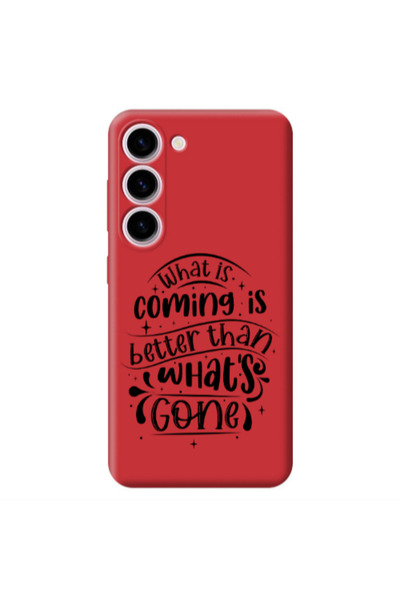 Other Samsung S23 Plus What is coming Red Colored Silicone TPU Θήκη