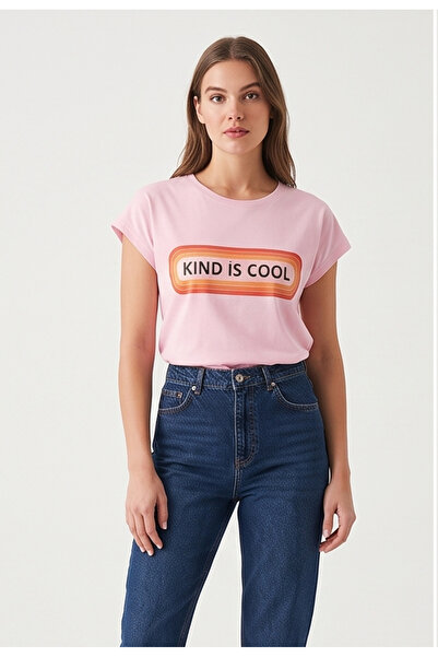 gökçesu Women's T-Shirt – Soft Textured Casual Comfort Fit