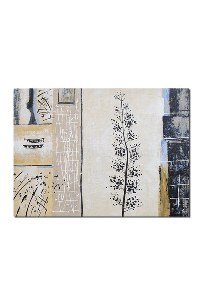 artnova Гигантска ръчно рисувана картина, японски декор, 120x90 см, маслена н...