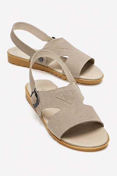 CCWAY AYAKKABI Buckle Cross Women's Sandals Vison