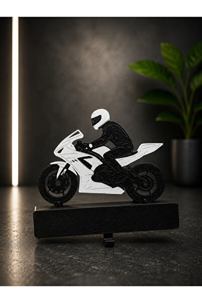 Kişiye Özel İsim Yazılı Motorcu Anahtarlık Askılığı - Dekoratif Duvar Anahtar Askısı - Moto Store