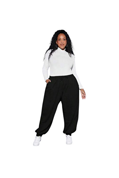 OEM Pantaloni dama, negri, sport, 2XL