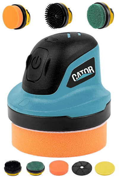 CATOR 2000 Mah. 10 cm Parlatma Yüzeyi, Sünger - Fırça - Zımpara Seti Kırmızı ...