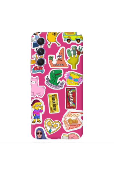 Other Samsung A54 best cartoons Fuchsia Colored Silicone TPU Θήκη