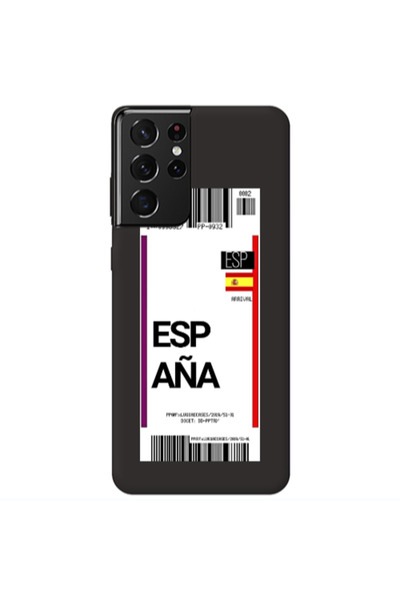 Other Samsung S21 Ultra Espana Arrival Black Colored Silicone TPU Θήκη