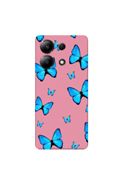 Other Xiaomi Redmi Note 13 4G Mix Butterfly Pink Colored Silicone TPU Θήκη
