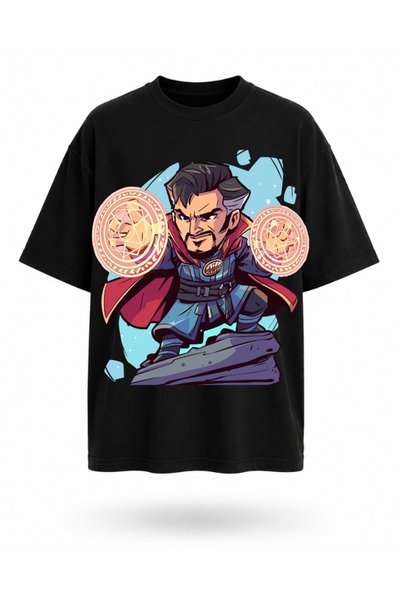 OPPPSSS تي شيرت مطبوع عليه Magic Master Warrior للجنسين مقاس كبير، تي شيرت كا...