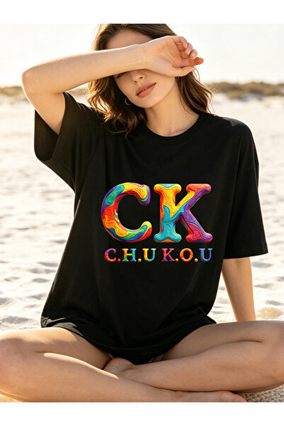 Fleck قمصان تي شيرت كاجوال للرجال قمصان مخصصة بألوان قوس قزح CK C H U K O U