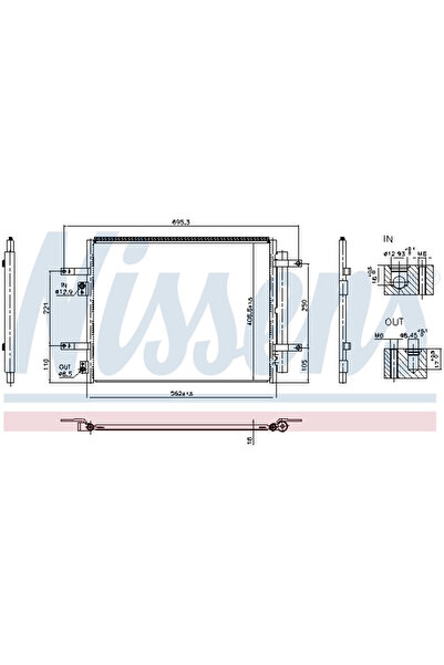 Nissens Radiator Condensator Aer Condiționat KIA CEED/CEED Sportswagon/XCEED