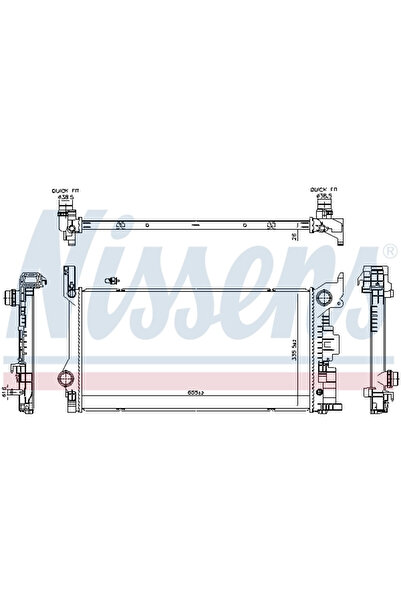 Nissens Radiator Racire Motor POLESTAR POLESTAR 1 VOLVO S60 3/S90 2/V60 1/V60...