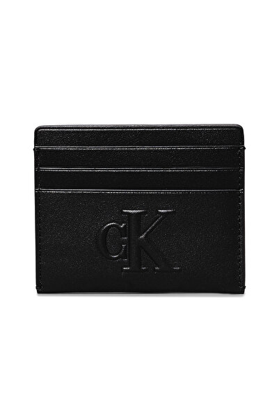 Calvin Klein حامل بطاقات متعدد الفتحات للنساء باللون الأسود