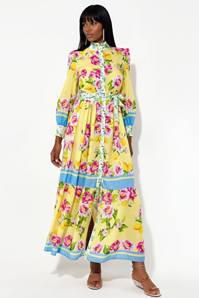 Hiccup MSN Rochie Maxi Cu Imprimeu Floral Și Curea