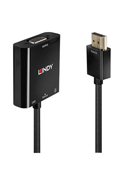 LİNDY Προσαρμογέας LY-38285, HDMI - VGA
