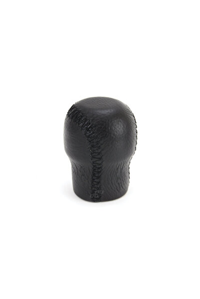 OEM Nuca schimbator de viteza din piele neagra cu fir negru - 01757