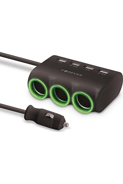 Forever Διακλαδωτής πρίζας αυτοκινήτου με 4xUSB CSS-05