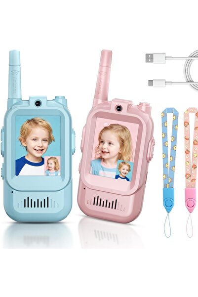GCHOICE 2 Pack Kids Wireless Video Communication Toy, Rechargeable HD Video C...
