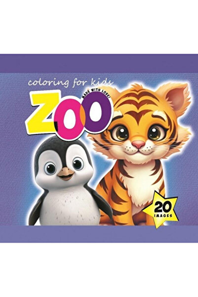 OEM Carte de colorat Fresh Zoo 20 imagini coperta tare 14x14cm