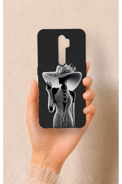 Vip Case Oppo A9 2020 Uyumlu Lady Desenli Silikon Kılıf