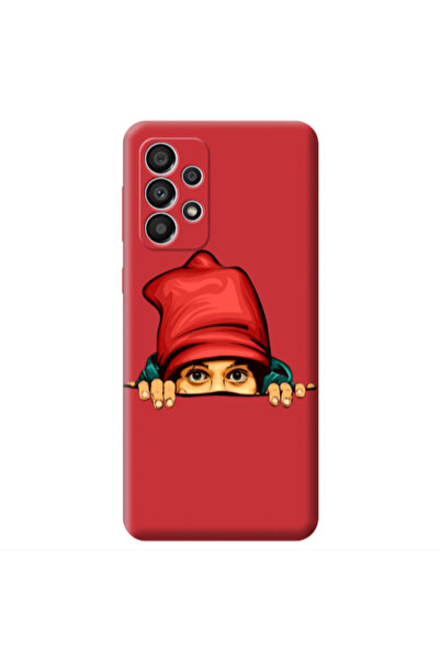 Other Samsung A53 Hidden Girl Red Colored Silicone TPU Θήκη