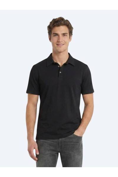Kip Tricou negru din amestec de bumbac
