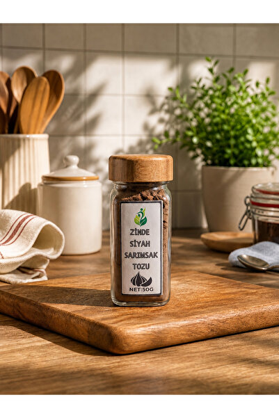 Zinde SİYAH SARIMSAK TOZU(BAHARAT&ÇEŞNİ) NET:50GRAM