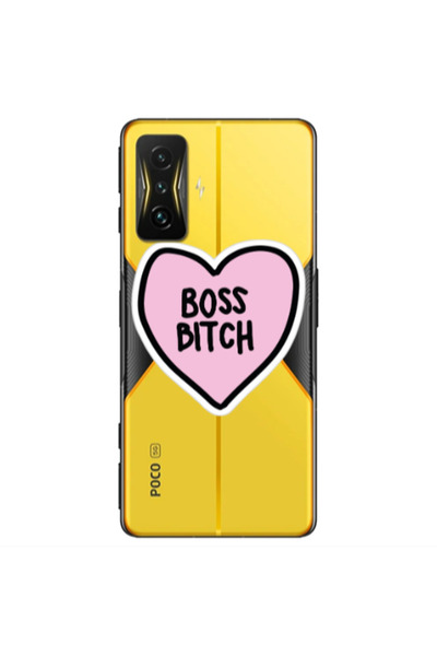 Other Xiaomi Poco F4 Gt Boss Bitch Transparent Silicone TPU Θήκη