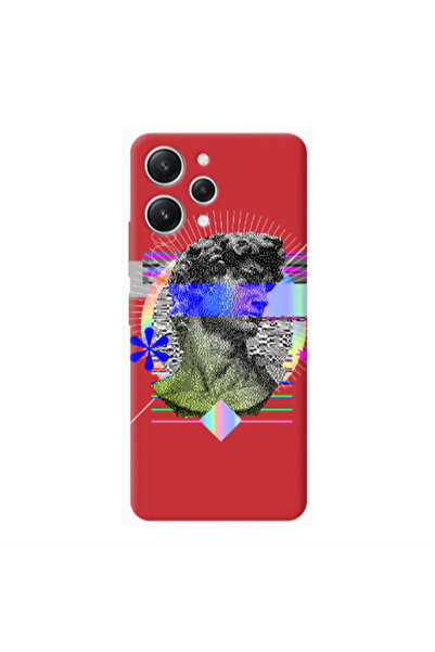 Other Xiaomi Redmi 12 Statue pixels Red Colored Silicone TPU Θήκη